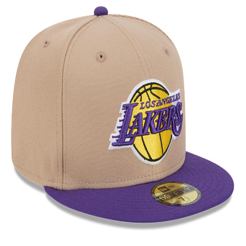 New Era Los Angeles Lakers 59FIFTY Fitted Hat-Camel