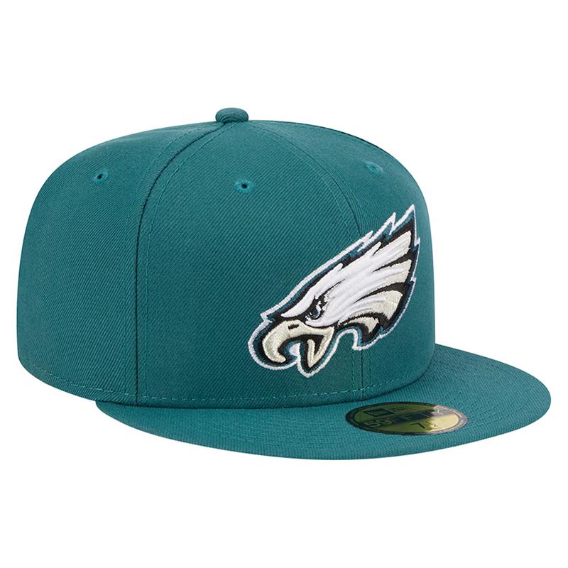 New Era Philadelphia Eagles Basic 59FIFTY Fitted Hat- Midnight Green