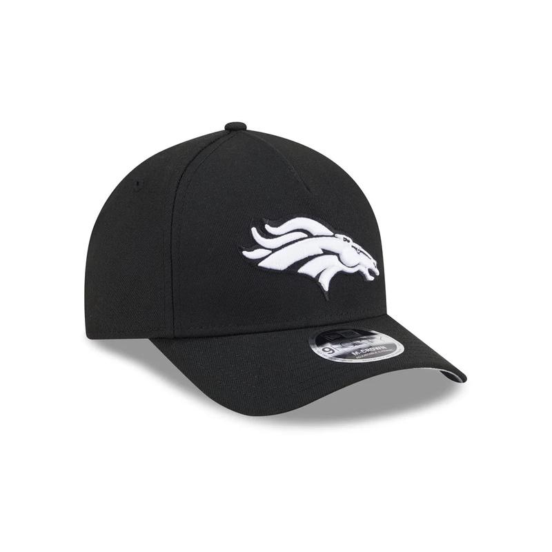 New Era Denver Broncos M-Crown A-FRAME 9FORTY Adjustable Hat-Black/White