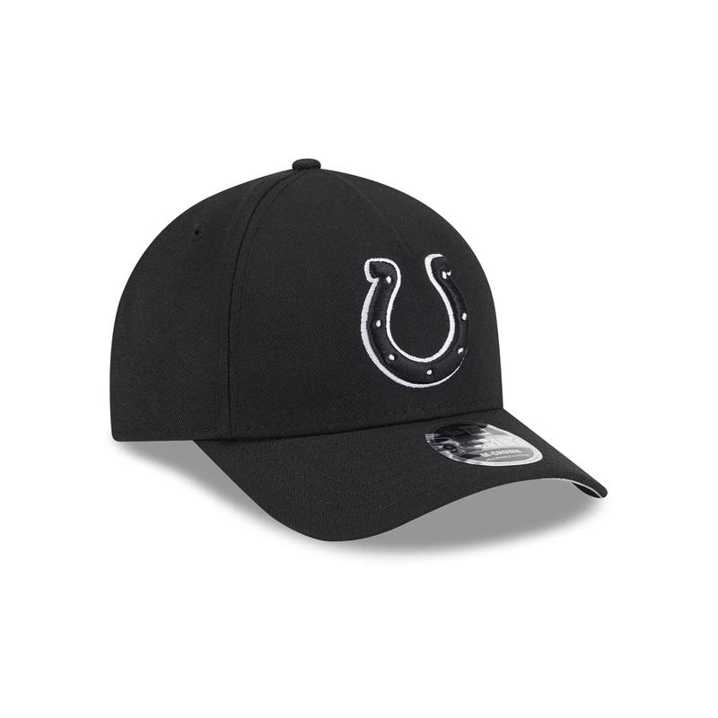 New Era Indianapolis Colts M-Crown A-FRAME 9FORTY Adjustable Hat-Black/White