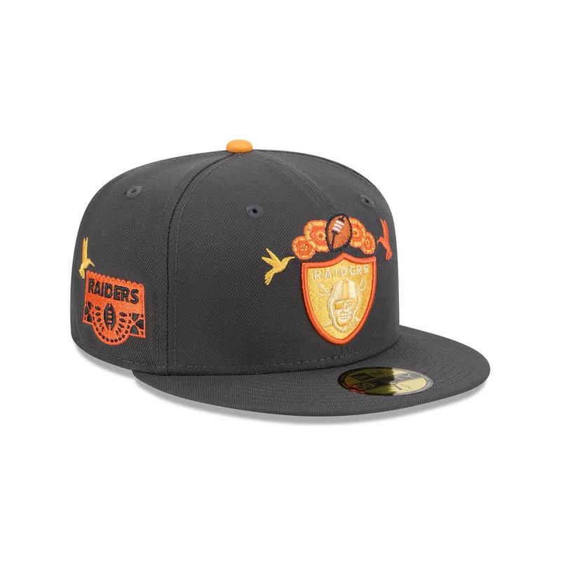 New Era Las Vegas Raiders Day Of The Dead 59FIFTY Fitted Hat-