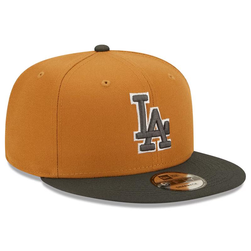New Era Los Angeles Dodgers Color Pack 2-Tone 9FIFTY Snapback Hat-Brown/Charcoal