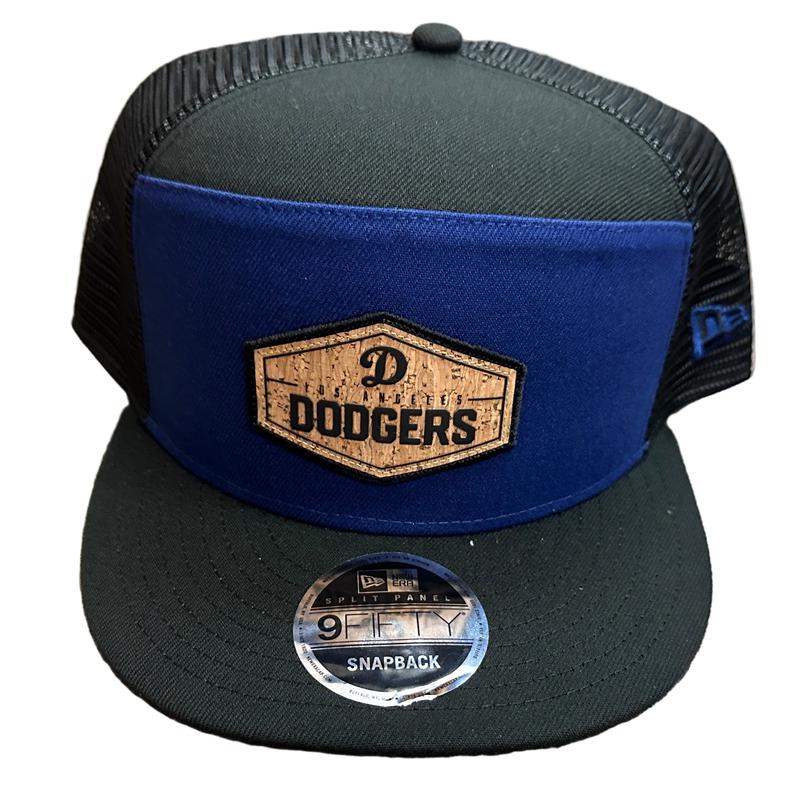New Era Los Angeles Dodgers Cork 9FIFTY Split Panel Trucker Hat