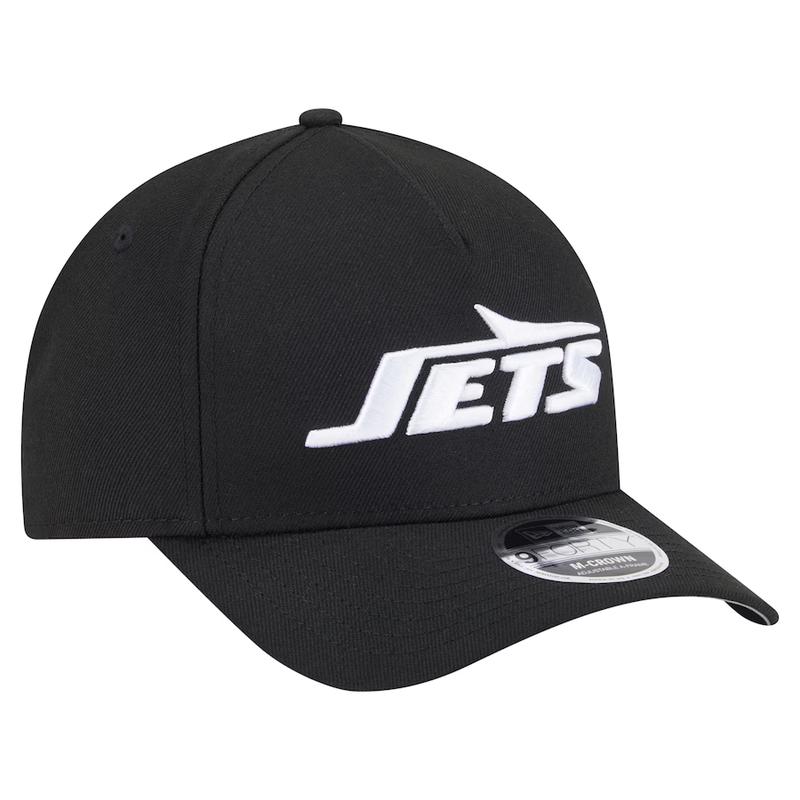 New Era New York Jets M-Crown A-FRAME 9FORTY Adjustable Hat-Black/White