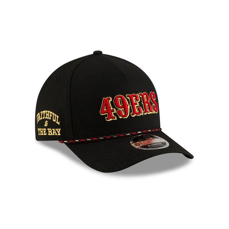 New Era San Francisco 49ers Rivalries M-Crown 9FORTY A-Frame  Adjustable Hat-Black