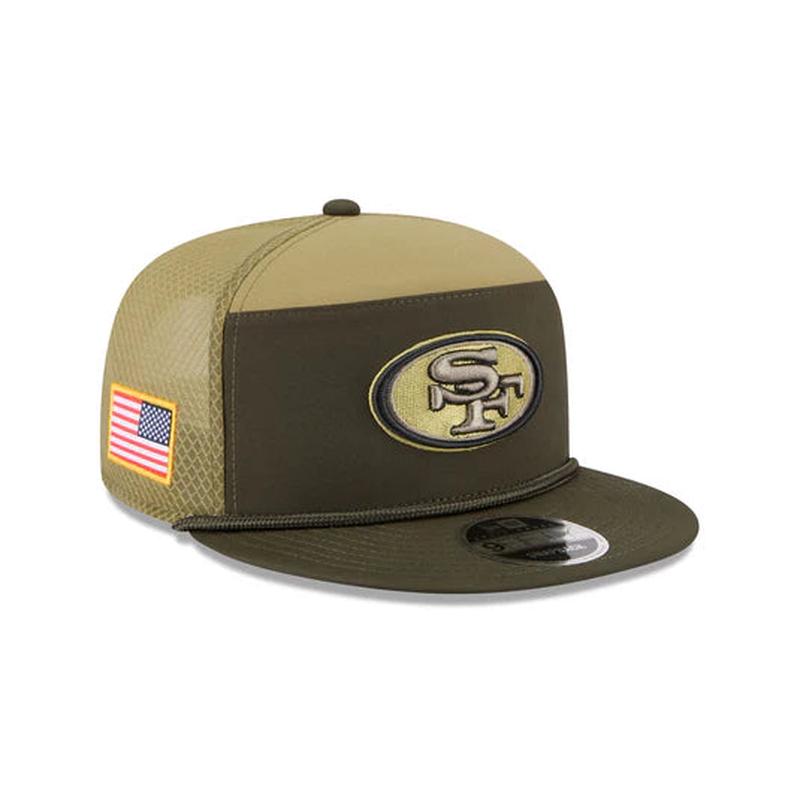 New Era San Francisco 49ers Salute to Service Split Panel 9FIFTY Snapback Hat 2025