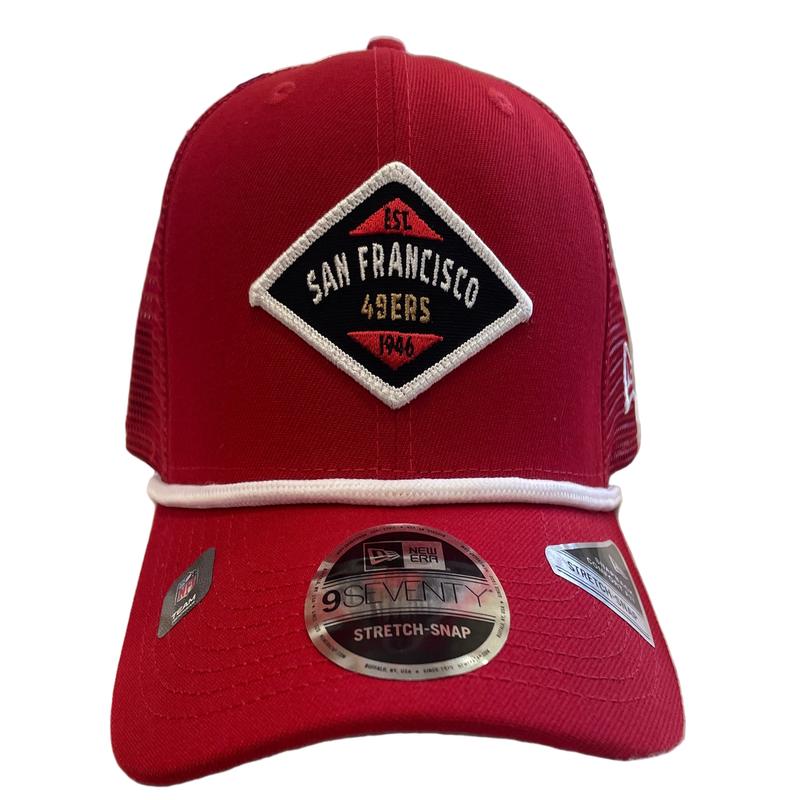 New Era San Francisco 49ers Team 9SEVENTY Trucker Stretch-Snap Hat-Red