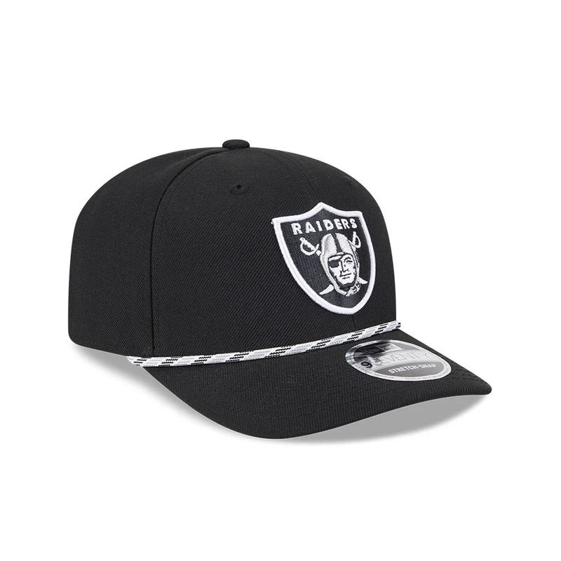 New Era Youth Las Vegas Raiders Multi-Rope 9SEVENTY Stretch-Snap Hat- Black