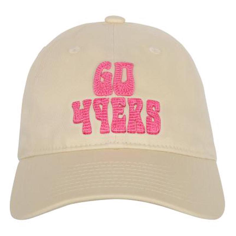 Girls Youth San Francisco 49ers Outerstuff Cream Blitz Adjustable Hat