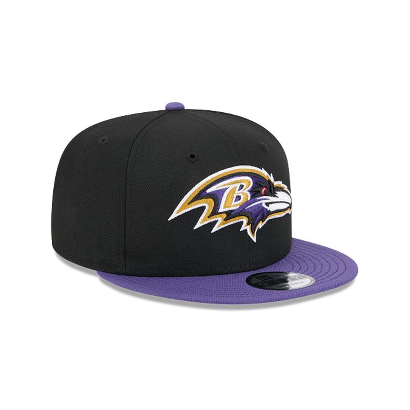 New Era Baltimore Ravens 2-Tone 9FIFTY Snapback Hat-Black/Purple