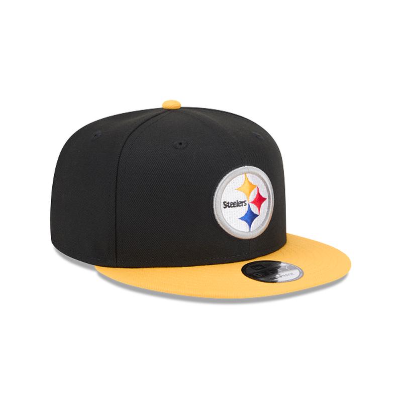 New Era Pittsburgh Steelers 9FIFTY Snapback Hat-Black/Yellow