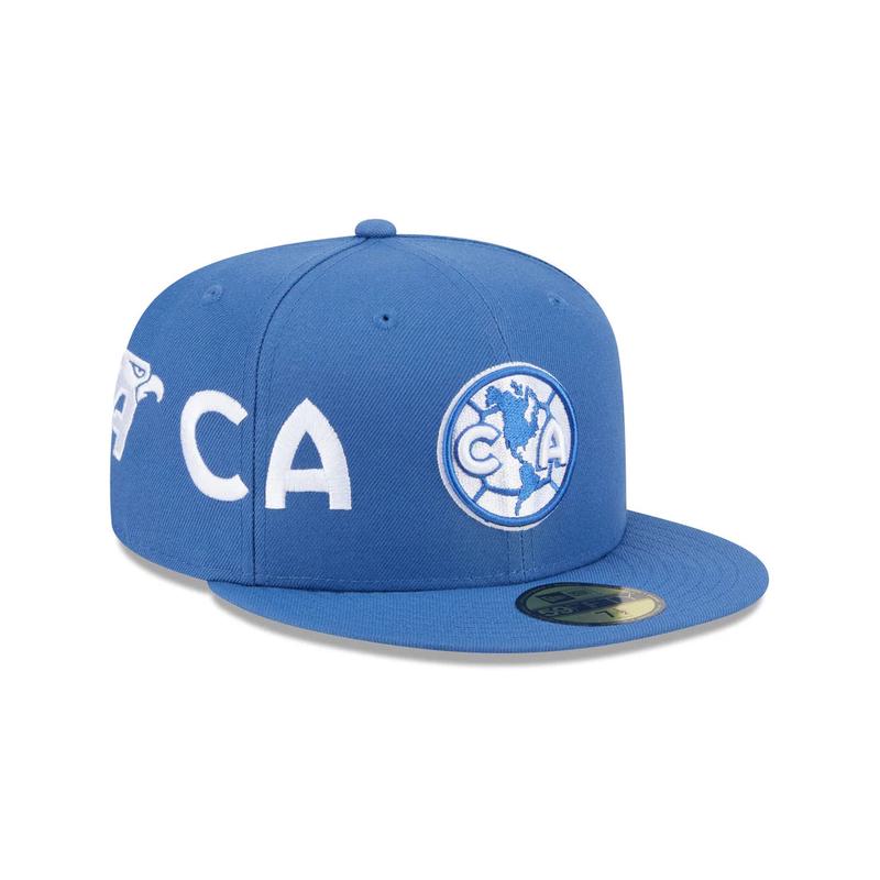 New Era Club America All Leagues 59FIFTY Fitted Hat- Indigo