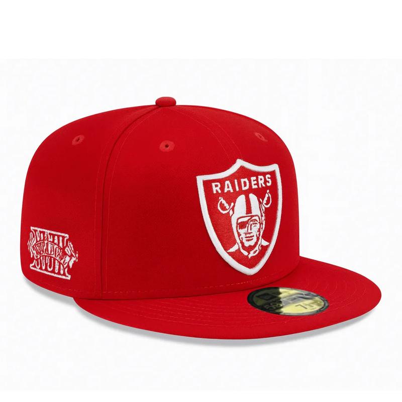 New Era Las Vegas Raiders Super Bowl XVIII 59FIFTY Fitted Hat- Scarlet/White