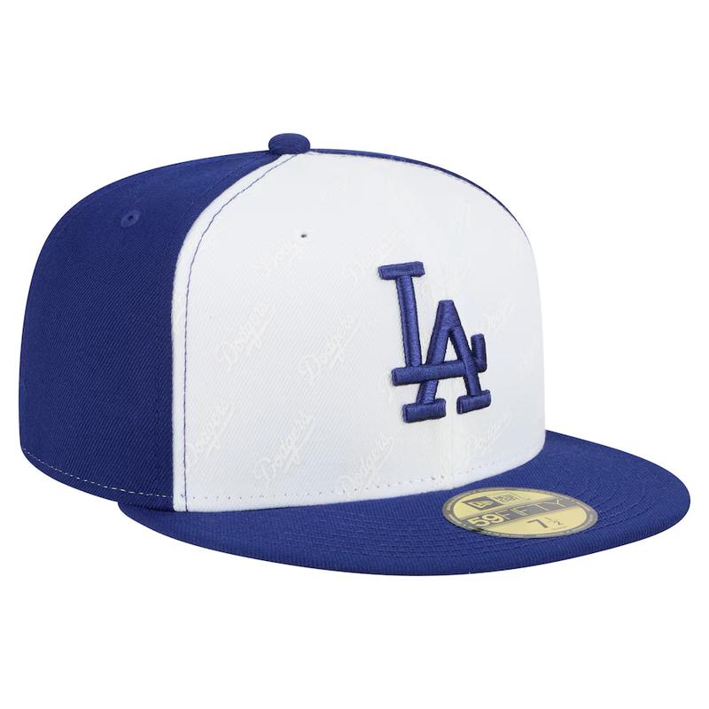 New Era Los Angeles Dodgers Repeat 59FIFTY Fitted Hat - White/Royal