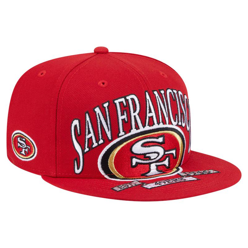 New Era San Francisco 49ers Oversized 59FIFTY Fitted Hat-Scarlet