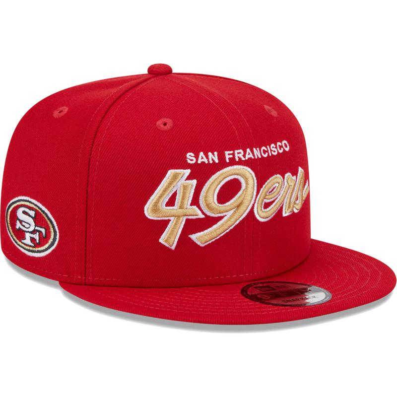 New San Francisco 49ers Main Script 9FIFTY Snapback Hat- Scarlet