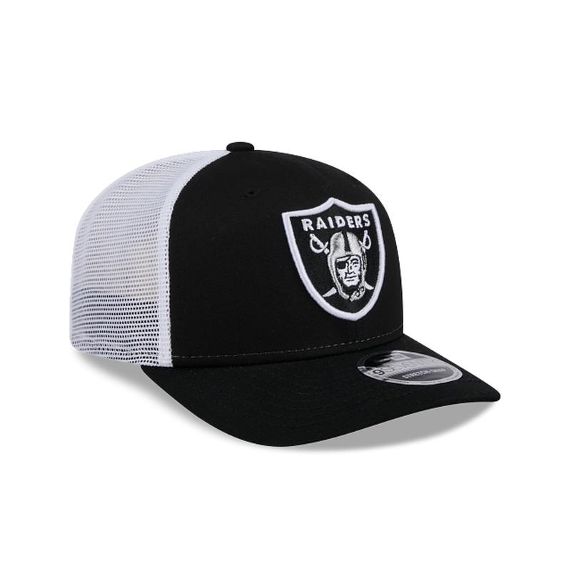 New Era Las Vegas Raiders 9SEVENTY Trucker Stretch-Snap Adjustable Hat-
