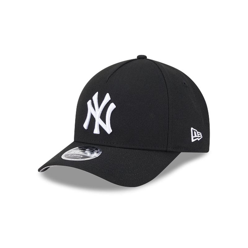 New Era New York Yankees 9FORTY Adjustable Hat- BLACK/WHITE