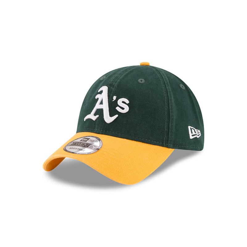New Era Oakland Athletics 9TWENTY Adjustable Hat- Green/YELLOW