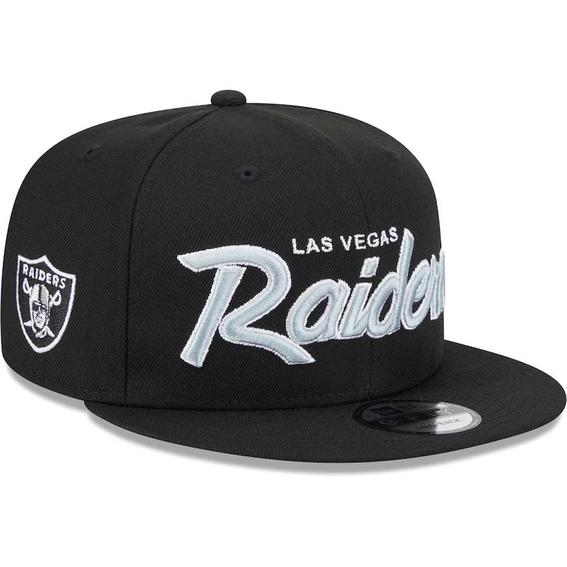 New Era Las Vegas Raiders Script 9FIFTY Snapback Hat - Black