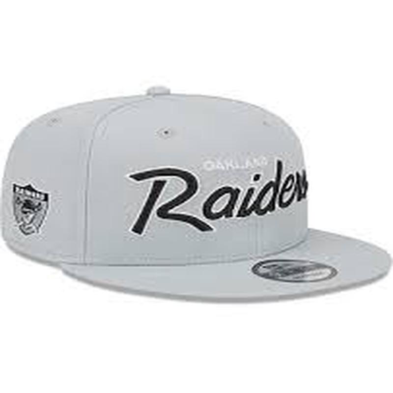 New Era Las Vegas Raiders Script 9FIFTY Snapback Hat - Grey