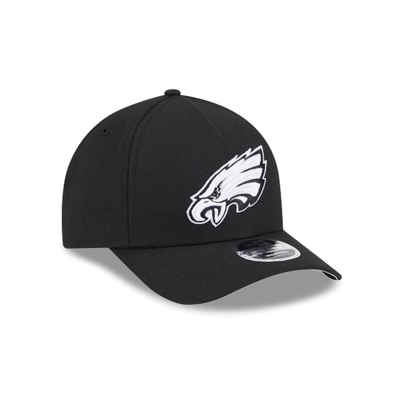 New Era Philadelphia Eagles M-Crown 9FORTY A-Frame  Adjustable Hat-Black/White