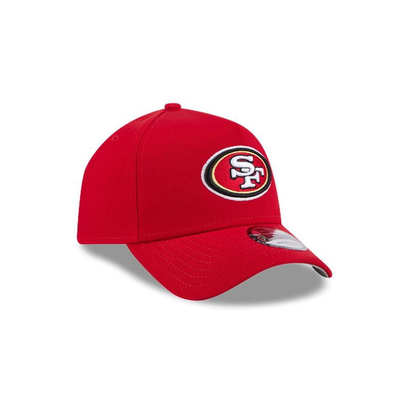 New Era San Francisco 49ers A-Frame 9FORTY Adjustable Snapback Hat-Red
