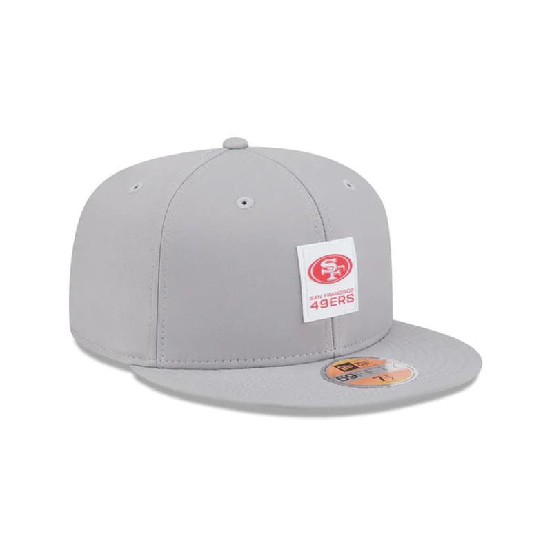 New Era San Francisco 49ERS Hot Weather ON-FIELD Sideline 59FIFTY Fitted Hat-Gray