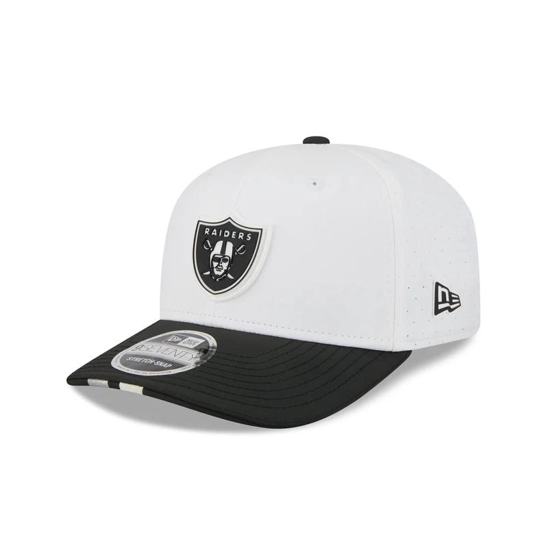 New Era Las Vegas Raiders 2025 Training 9SEVENTY Stretch-Snap-White