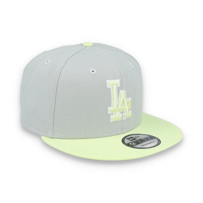 New Era Los Angeles Dodgers 2-Tone Color Pack 9FIFTY Snapback Hat -Gray/Neon