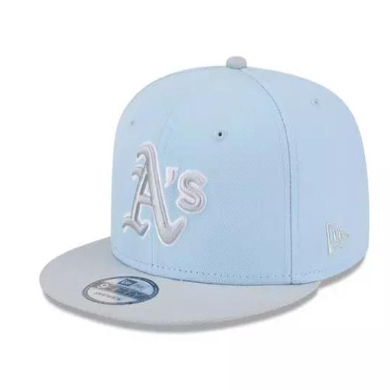 New Era Athletics 2-Tone Color Pack 59FIFTY Fitted Hat-Light Blue/Gray