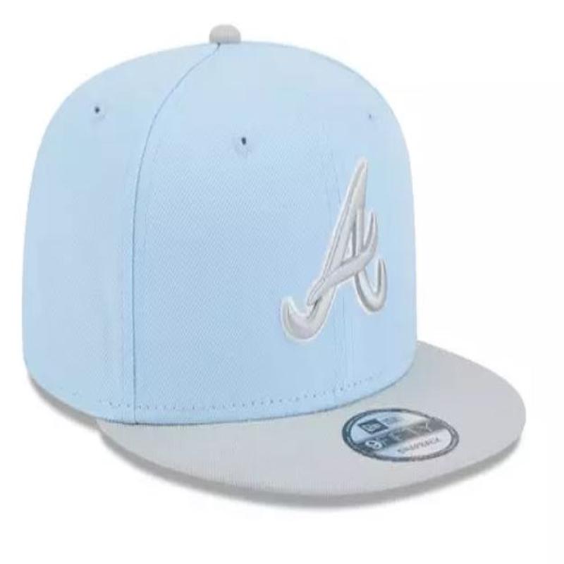 New Era Atlanta Braves 2-Tone Color Pack 59FIFTY Fitted Hat-Light Blue/Gray