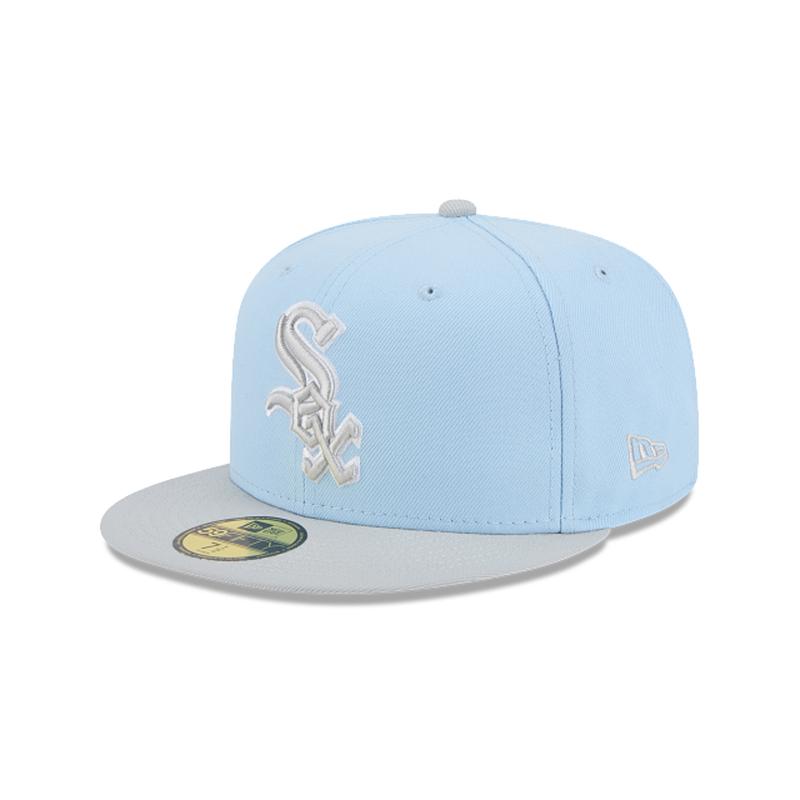 New Era Chicago White Sox 2-Tone Color Pack 59FIFTY Fitted Hat-Light Blue/Gray