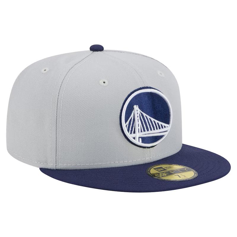 New Era Golden State Warriors 2-Tone Color Pack 59FIFTY Fitted Hat-Gray/Navy