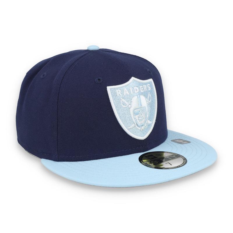 New Era Las Vegas Raiders 2-Tone Color Pack 59FIFTY Fitted Hat-Navy/Light Blue
