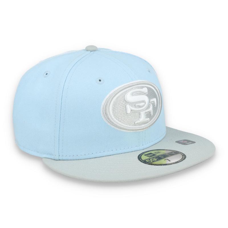 New Era San Francisco 49ers 2-Tone Color Pack 59FIFTY Fitted Hat-Light Blue/Gray