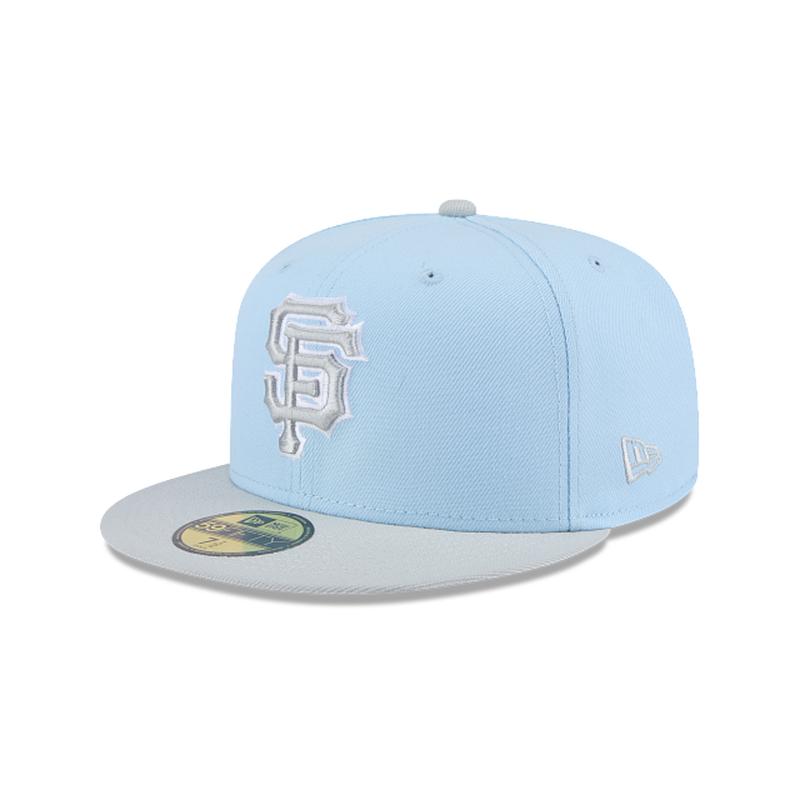 New Era San Francisco Giants 2-Tone Color Pack 59FIFTY Fitted Hat-Light Blue/Gray