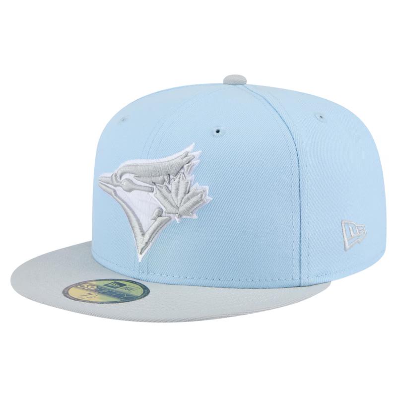 New Era Toronto Blue Jays 2-Tone Color Pack 59FIFTY Fitted Hat-Ligfht Blue/Gray