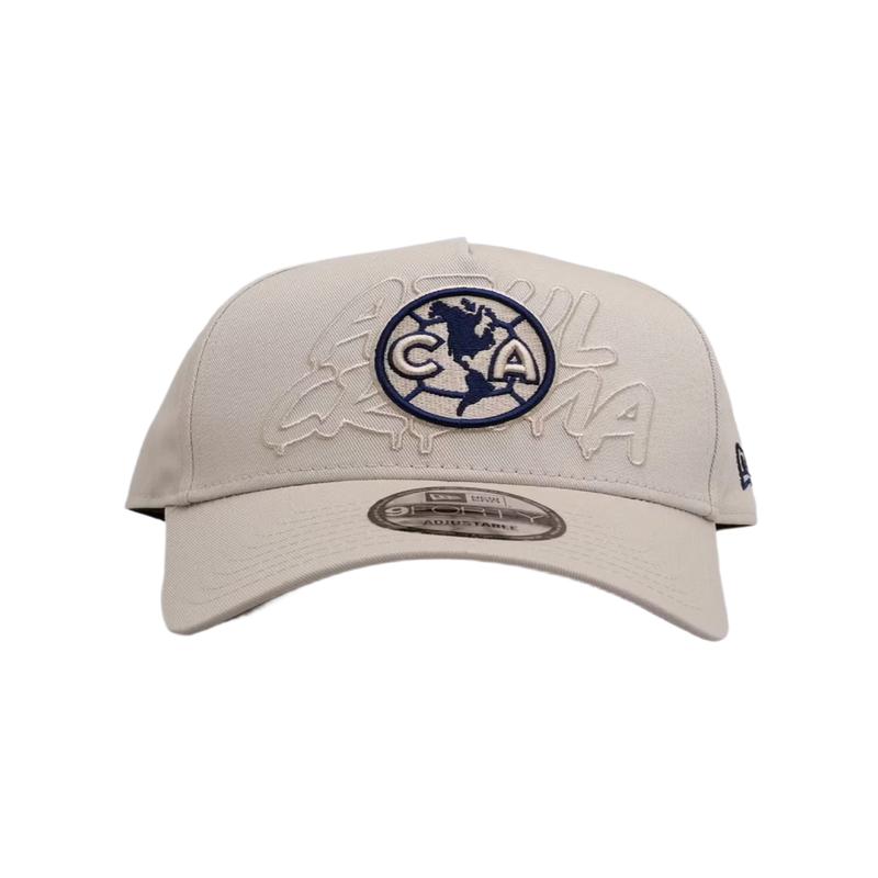 New Era Club America Front Tag A-Frame 9FORTY Adjustable Hat-Khaki