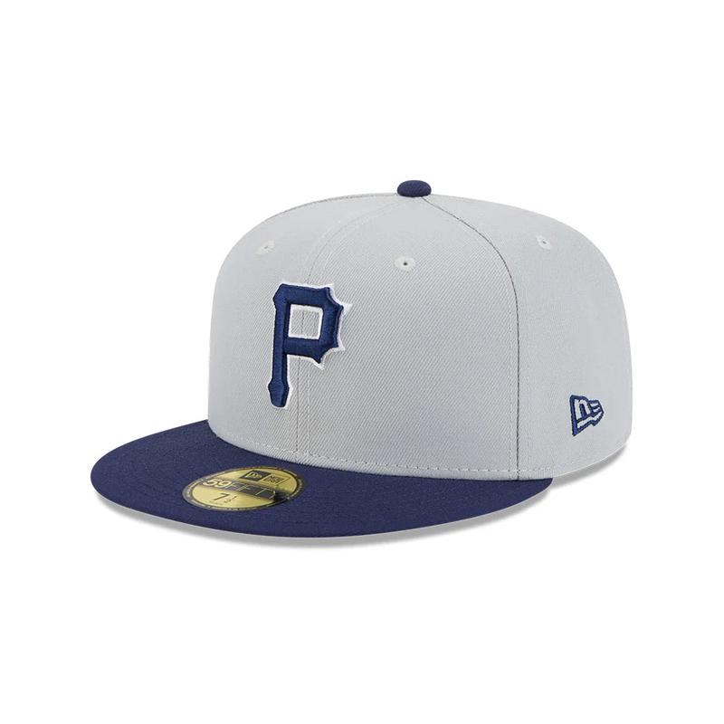 New Era Pittsburgh Pirates 2-Tone Color Pack 59FIFTY Fitted Hat-Gray/Navy