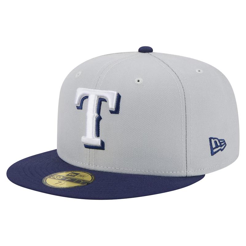 New Era Texas Rangers 2-Tone Color Pack 59FIFTY Fitted Hat-Gray/Navy