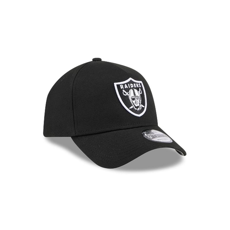 New Era Las Vegas Raiders A-Frame 9FORTY Adjustable Snapback Hat-Black/White