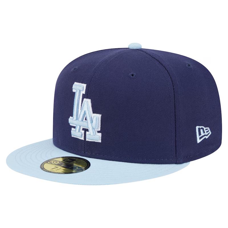 New Era Los Angeles Dodgers 2-Tone Color Pack 59FIFTY Fitted Hat-Navy/Light Blue