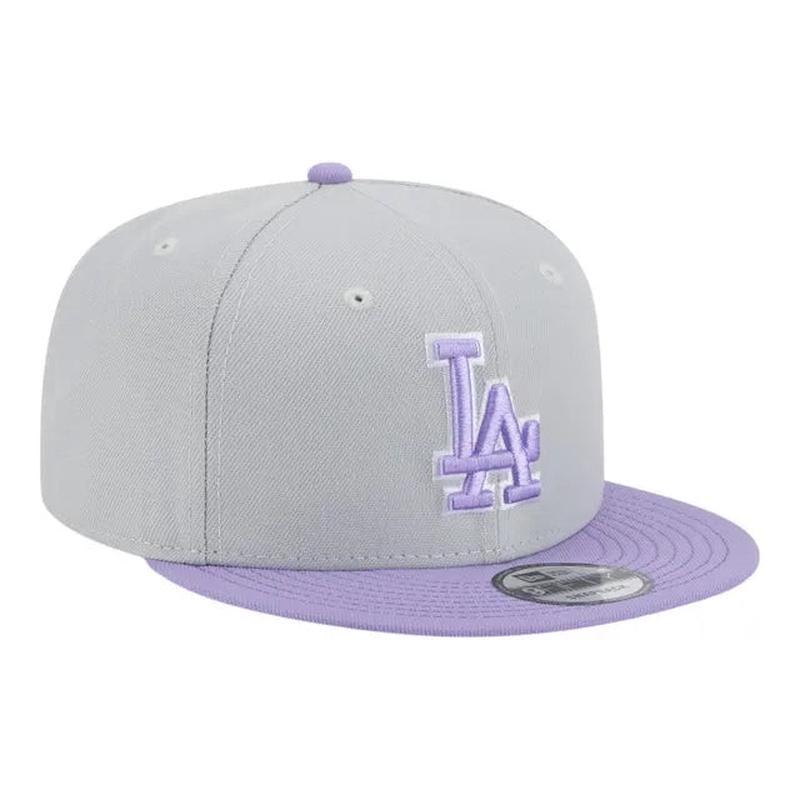 New Era Los Angeles Dodgers 2-Tone Color Pack 9FIFTY Snapback Hat -Gray/Purple