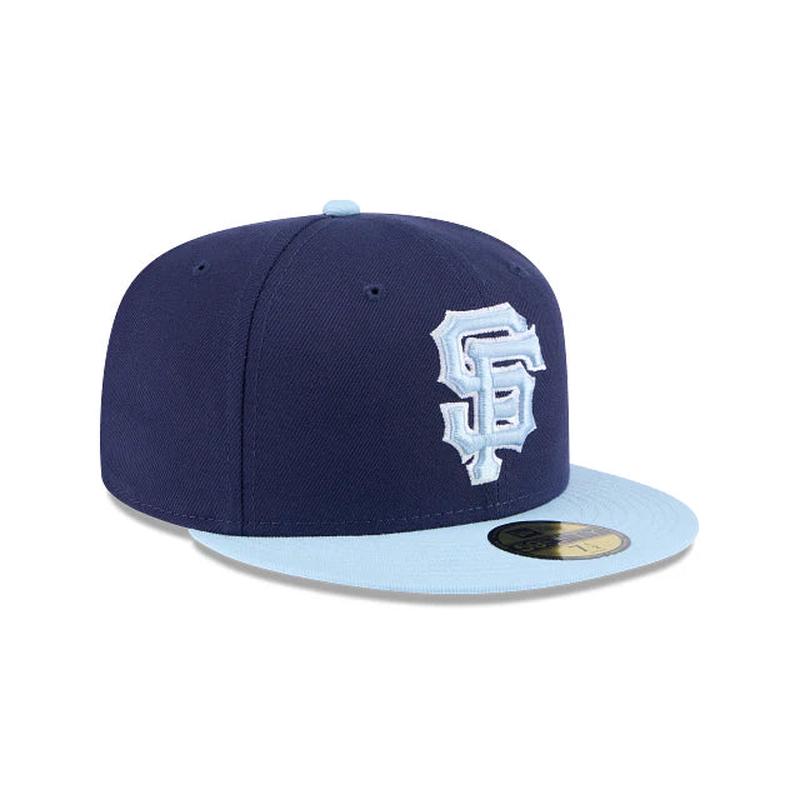 New Era San Francisco Giants 2-Tone Color Pack 59FIFTY Fitted Hat-Navy/Light Blue