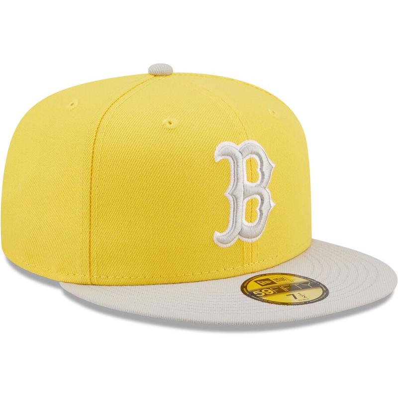 New Era Boston Red Sox 2-Tone Color Pack 9FIFTY Snapback Hat- Yellow/Grey