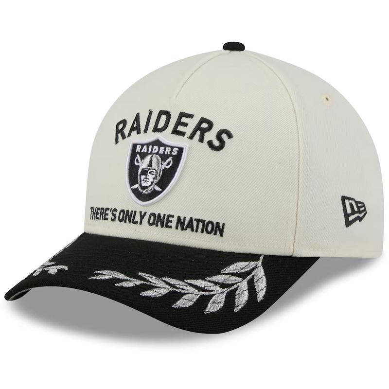 New Era Las Vegas Raiders 2025 NFL Draft 9FORTY M-Crown Snap Hat-Beige