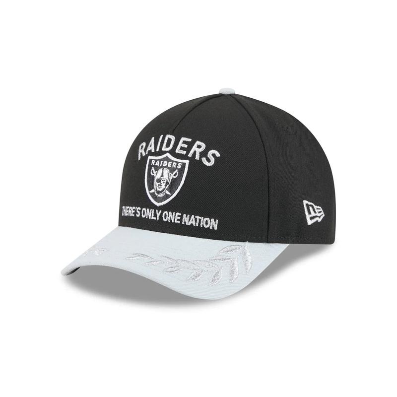 New Era Las Vegas Raiders 2025 NFL Draft 9FORTY M-Crown Snap Hat-Black