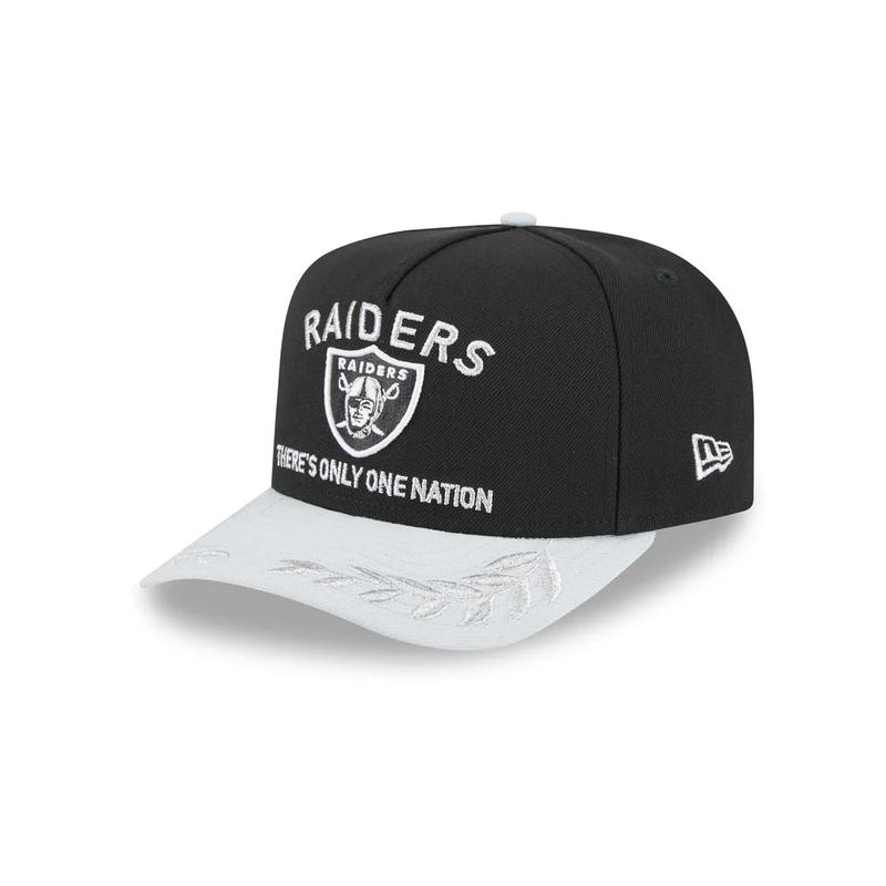 New Era Las Vegas Raiders 2025 NFL Draft A-Frame 9FIFTY Snapback Hat-Black