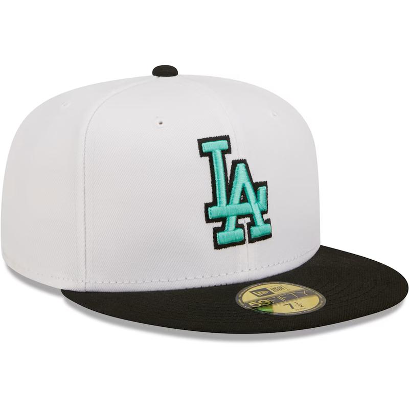 New Era Los Angeles Dodgers 2-Tone Color Pack 59FIFTY Fitted Hat-White/Black